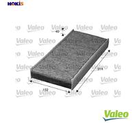 Valeo Cabin Air Filter ESSENTIAL 715570 Particle (Pollen) Filter Protection against pollen, dust and bacteria