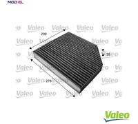VALEO 715580 Filter, interior air for AUDI,PORSCHE