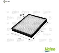 Cabin filter Particulate Filter 715654 VALEO for OPEL CHEVROLET