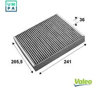 Valeo Cabin Air Filter Protect for Cars 715659 - Active Carbon | Valeo Air Quality: Clean air, protection and well-being