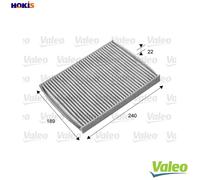 Cabin filter Activated Carbon Filter 715661 VALEO for FORD FIESTA VI ECOSPORT