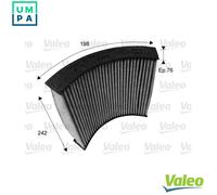 Valeo Cabin Air Filter PROTECT 715719 Pollen filter with actived carbon Protection against pollen, dust, bacteria, gases and bad smells