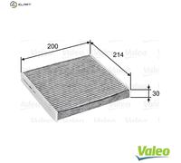 VALEO Pollen filter 715747 Activated Carbon Filter 213 200 30 CLIMFILTER PROTECT FORD: Transit Mk6 Van, Transit Mk6 Minibus, Transit Mk6 Tourneo