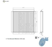 BLUE PRINT ADBP250072 Pollen filter