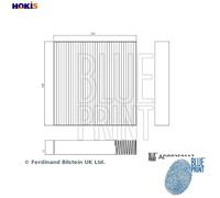 BLUE PRINT ADBP250117 Pollen filter