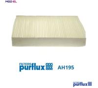 PURFLUX Pollen filter Pollen Filter AH195 Filter, interior air,Cabin filter FORD,Fiesta Mk5 Schrägheck (JH1, JD1, JH3, JD3),FUSION (JU_)