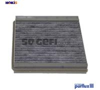 Purflux Cabin Air Filter AHC169 - Activated Carbon Pollen Filter - Fits Renault Scénic I/MPV