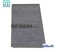 PURFLUX Pollen filter AHC198 Activated Carbon Filter 331 163 30 VAUXHALL: Corsa Mk3, Vectra Mk2 CC, COMBO Mk2, SAAB: 9-3 Saloon, 9-3 Estate
