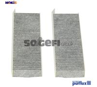 Purflux Cabin Air Filter AHC261-2, Activated Carbon, for PEUGEOT/CITROËN DS