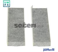 Purflux Cabin Air Filter AHC261-2, Activated Carbon, for PEUGEOT/CITROËN DS