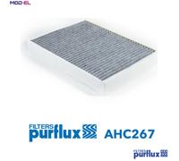 Purflux Cabin Air Filter AHC267 – Activated Carbon Pollen Filter for Land Rover/Volvo/Jaguar