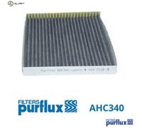 Cabin filter Activated Carbon Filter AHC340 PURFLUX for NISSAN X-TRAIL II