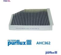 Purflux Pollen Filter AHC362 - Activated Carbon - 255 252 35 - Audi A6 C7 Saloon/Avant, A7 Sportback