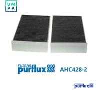 PURFLUX Pollen filter BMW,MINI AHC428-2 64116823725,64116823726,64119321875 64316835405,64316835406,64319390445,20945865,64116823725,64116823726