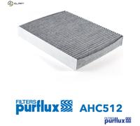Purflux Cabin Pollen Filter AHC512 - Activated Carbon - For Ford, VW