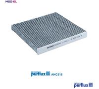 Purflux Cabin Filter AHC516 - Activated Carbon Pollen Filter - Fits Renault/Smart