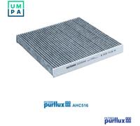 Purflux Cabin Filter AHC516 - Activated Carbon Pollen Filter - Fits Renault/Smart