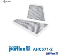 Purflux Cabin Pollen Filter AHC571-2 Activated Carbon for VW Phaeton