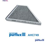 Cabin filter Activated Carbon Filter AHC749 PURFLUX for MERCEDES-BENZ S-CLASS