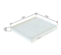 Pollen / Cabin Filter fits SKODA FABIA 99 to 14 Bosch 6Q0820367 6Q0820367A New