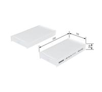 BOSCH 1 987 432 167 Pollen filter