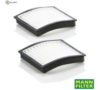 MANN Filter CU1006-2 Cabin Air Filter 23mm Height 148mm Length Fits BMW 3 Series