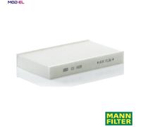 MANN-FILTER Cabin Air Filter CU 1629 - 238 mm - Fits Nissan Juke 1.6 DIG-T