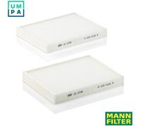 MANN-FILTER CU 2736-2 Cabin Air Filter (set of 2) - for Cars + Transporters