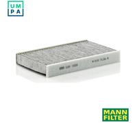 Mann-Filter Cabin Air Filter CUK 1629 - Activated Carbon - Rear (glove box) - Nissan & Renault