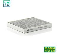 MANN-FILTER CUK 2227 Cabin Air Filter - Pollen Filter with Activated Carbon - for Cars + Transporters