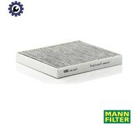 MANN-FILTER CUK 2227 Cabin Air Filter - Pollen Filter with Activated Carbon - for Cars + Transporters