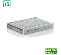 MANN-FILTER CUK 2433 Cabin Air Filter - Pollen Filter with Activated Carbon - for Cars + Transporters