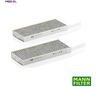 MANN-FILTER Cabin Air Filter CUK 26 013-2 Pollen Filter with Activated Carbon - Set of 2