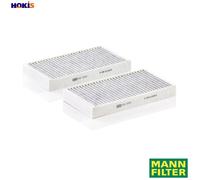 MANN-FILTER CUK 2723-2 Cabin Air Filter - Pollen Filter with Activated Carbon - (set of 2) for Cars + Transporters