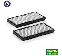 MANN-FILTER CUK 3124-2 Cabin Air Filter - Pollen Filter with Activated Carbon - (set of 2) for Cars + Transporters