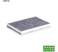 MANN-FILTER Cabin Air Filter CUK 3780 – Activated Carbon Pollen Filter H34mm L365mm
