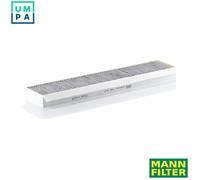 MANN-FILTER Cabin Air Filter CUK 5141 - Pollen Filter with Activated Carbon H35mm L509mm