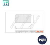 Drve+ DP1110.12.0281 Filter, interior air for MERCEDES-BENZ
