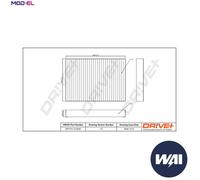 FILTER CABIN AIR DP1110.12.0293 FOR MERCEDES-BENZ OM 651.961 2.1L 4cyl S-CLASS