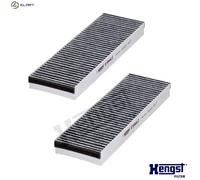 Cabin Filter E1944LC-2 Hengst 4F0898438B 4F0819439B 4F0819439A 4F0898438C