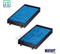Hengst & Co Cabin Air Filter E2944LB-2 - Bio-Functional Activated Carbon - for BMW X5