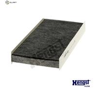 Hengst & Co Cabin Air Filter E2951LC - Activated Carbon, Genuine OE Quality