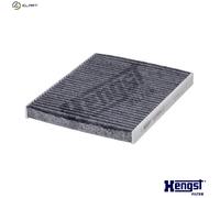 Hengst & Co Cabin Air Filter E2964LC - Activated Carbon - Fits Ford Fiesta/B‑Max/EcoSport