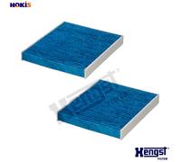 HENGST Cabin Air Filter Type E2978LB-2 Biofunctional Cabin Air Filter for Cars