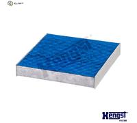 Cabin filter bio-functional cabin air filter E3910LB HENGST FILTER for ABARTH