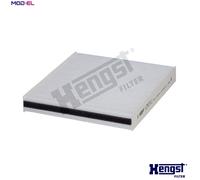 Hengst & Co Cabin Air Filter E3977LI - Pollen Interior - For Nissan/Subaru/Infiniti X-Trail T30