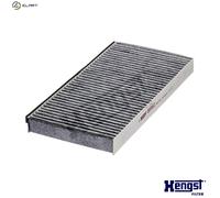 Hengst Cabin Air Pollen Filter E972LC - Activated Carbon - for Cadillac Fiat Opel Saab Vauxhall