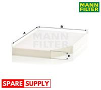 FILTER, CABIN AIR FOR BMW MANN-FILTER CU 30 007 FITS BELOW THE GLOVE COMPARTMENT