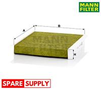 FILTER, CABIN AIR FOR CITROËN FIAT OPEL MANN-FILTER FP 2040