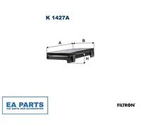 Filter, cabin air for DAF CF XD XF XG FILTRON K 1427A